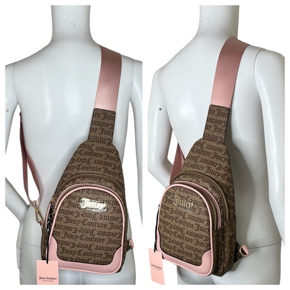Juicy Couture Chestnut Chino Raising Star Sling Backpack - Picture 1 of 11